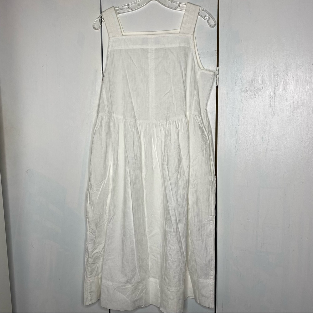 Everlane White Sleeveless Midi Dress - Picture 6 of 10